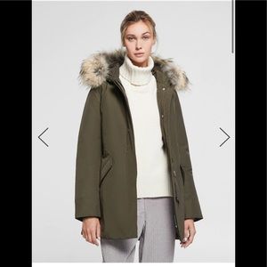 Woolrich Arctic Faux Fur-Trim Down Parka Coat